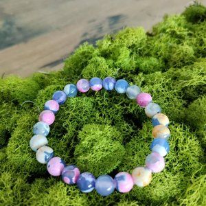 Purple Agate Natural Stone Bracelet